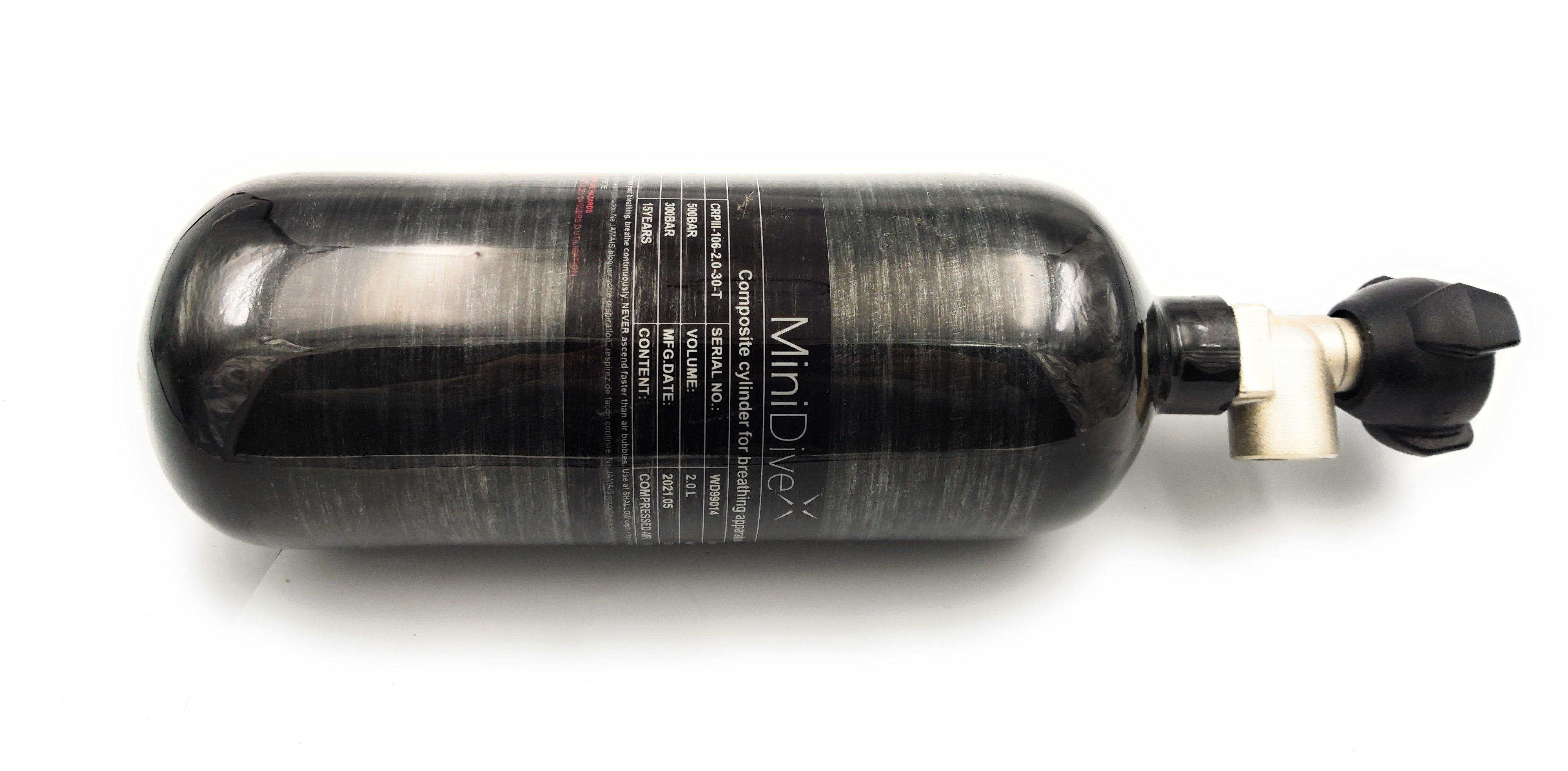 2x Petite bouteille de plongée 2 L avec compresseur - smaco