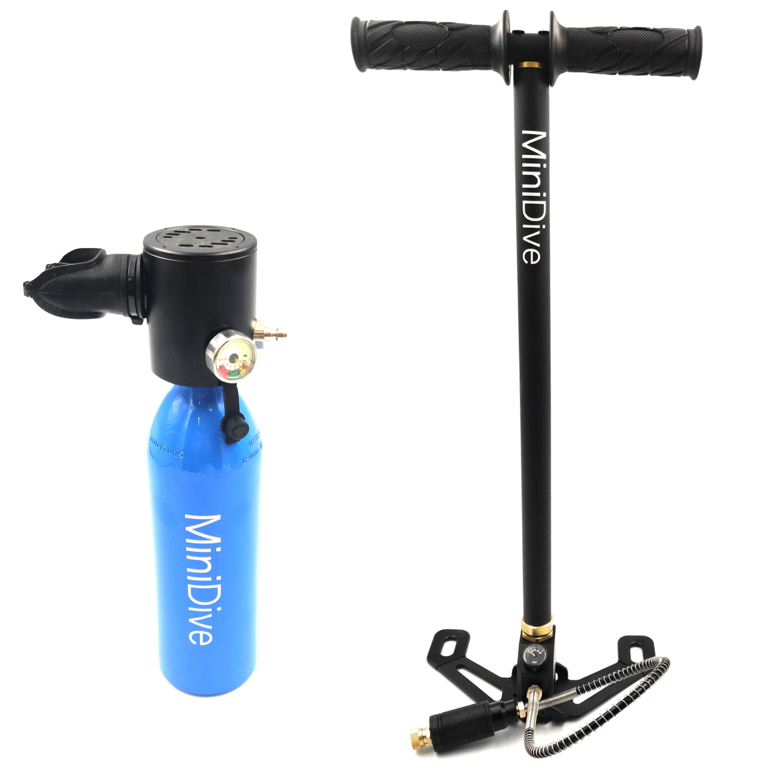 EUAIIPull Mini Tauchflasche 0.5L - Wasserdichte Sauerstoffflasche 3000PSI