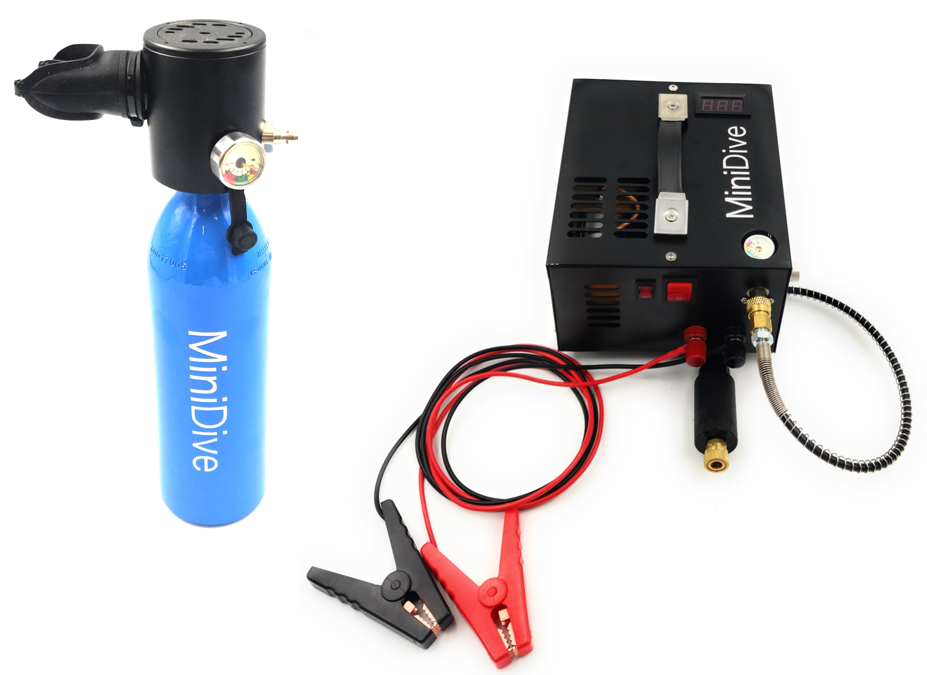 Mini scuba tank + Compressor (Diving kit)