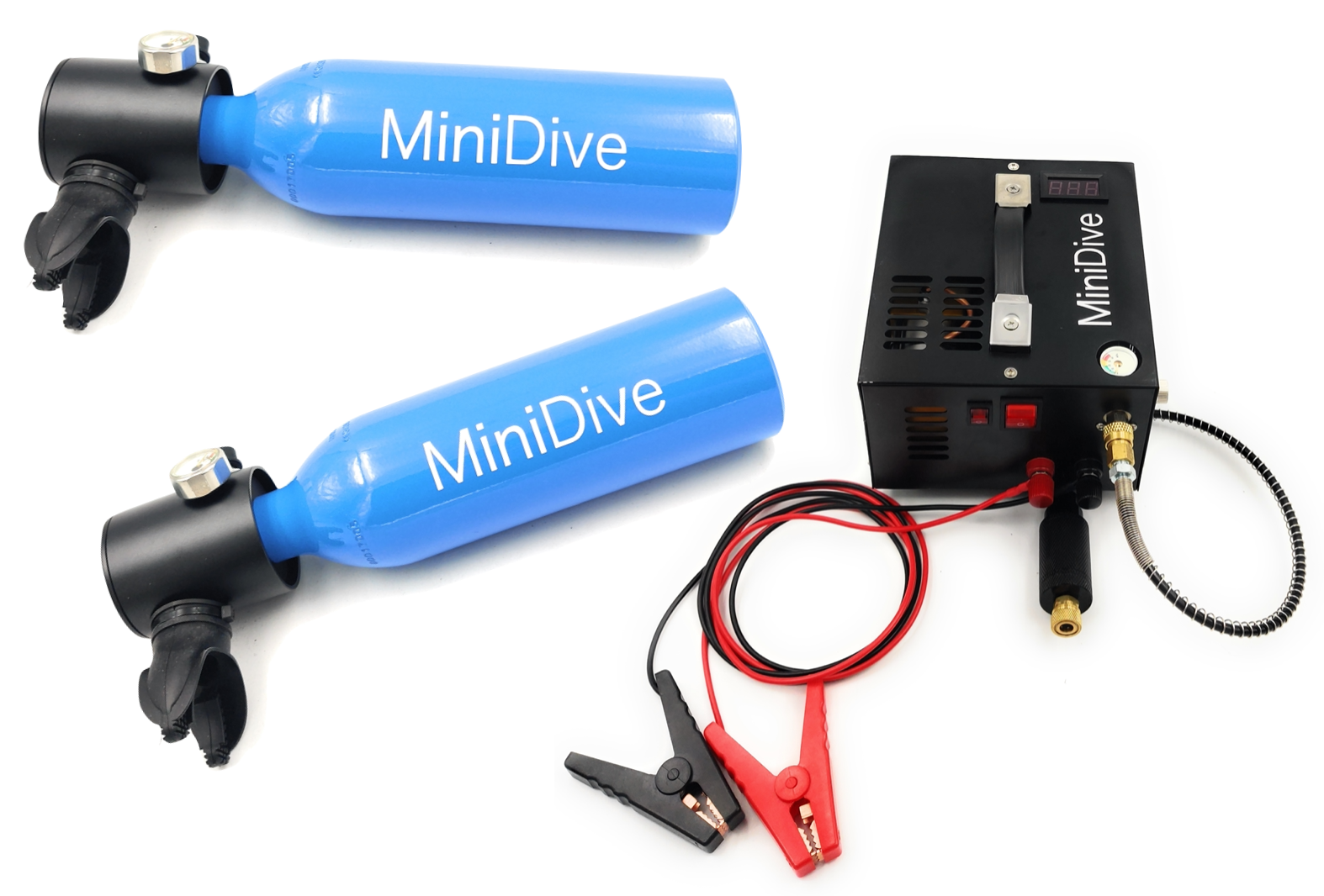 2 Mini scuba + Compressor (Best seller kit)